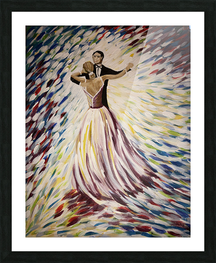 Couple Dancing Picture Frame print