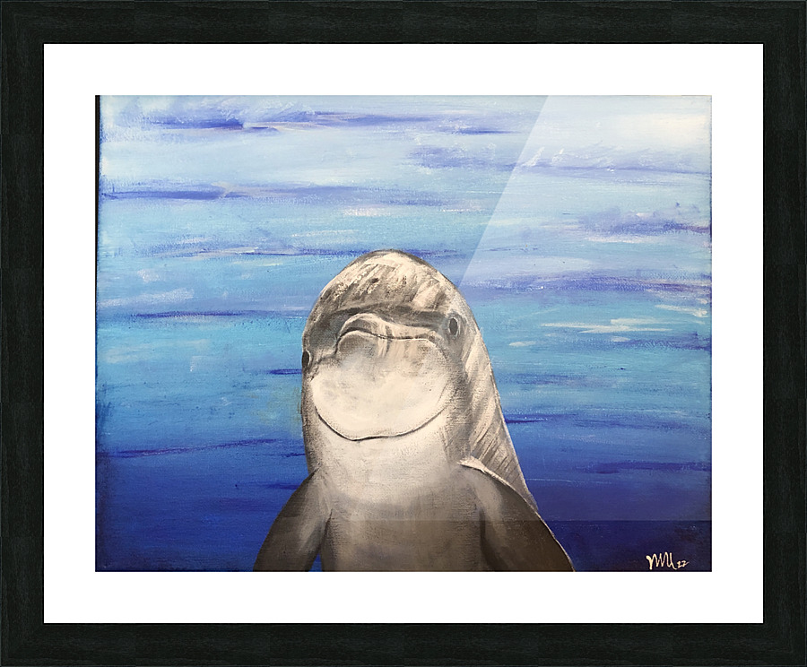 Dolphin Picture Frame print