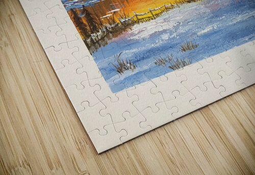 Snowy Sunset Vicky Wu puzzle