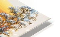 Snowy Sunset HD Metal print