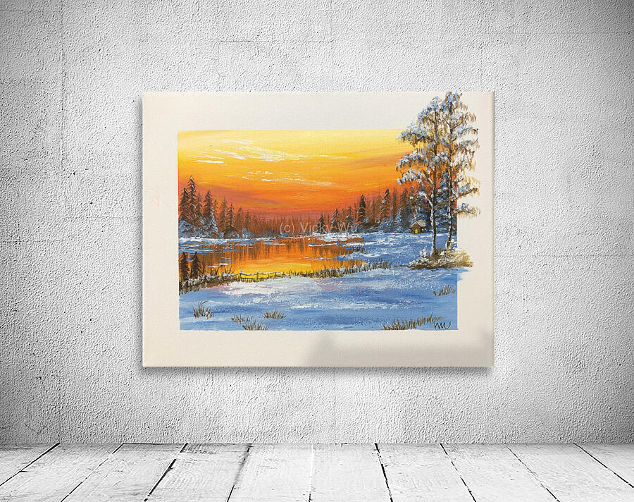 Snowy Sunset Wall Preview