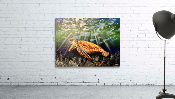 Underwater Turtle Wall Preview