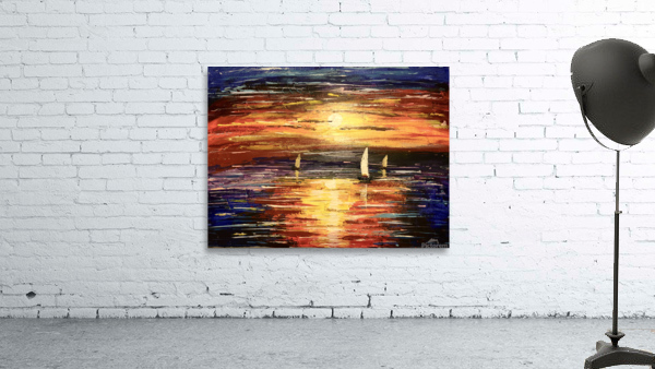Boats at Sunset Wall Preview