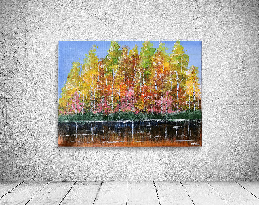 Birch Trees in Fall Wall Preview