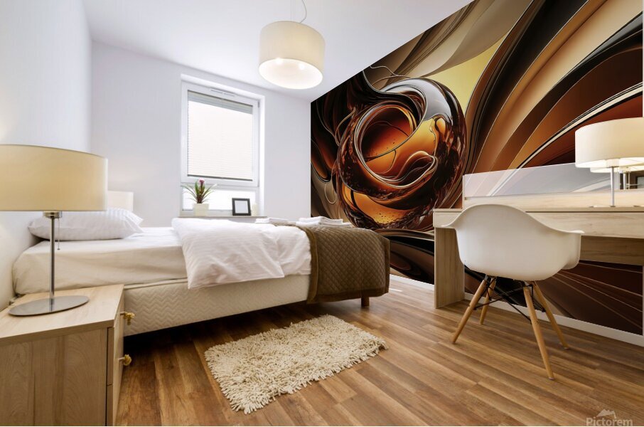 A captivating abstract background that captures t Mural print
