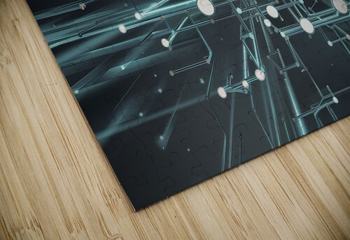 A mesmerizing digital artwork featuring a complex Alin Cojocaru puzzle