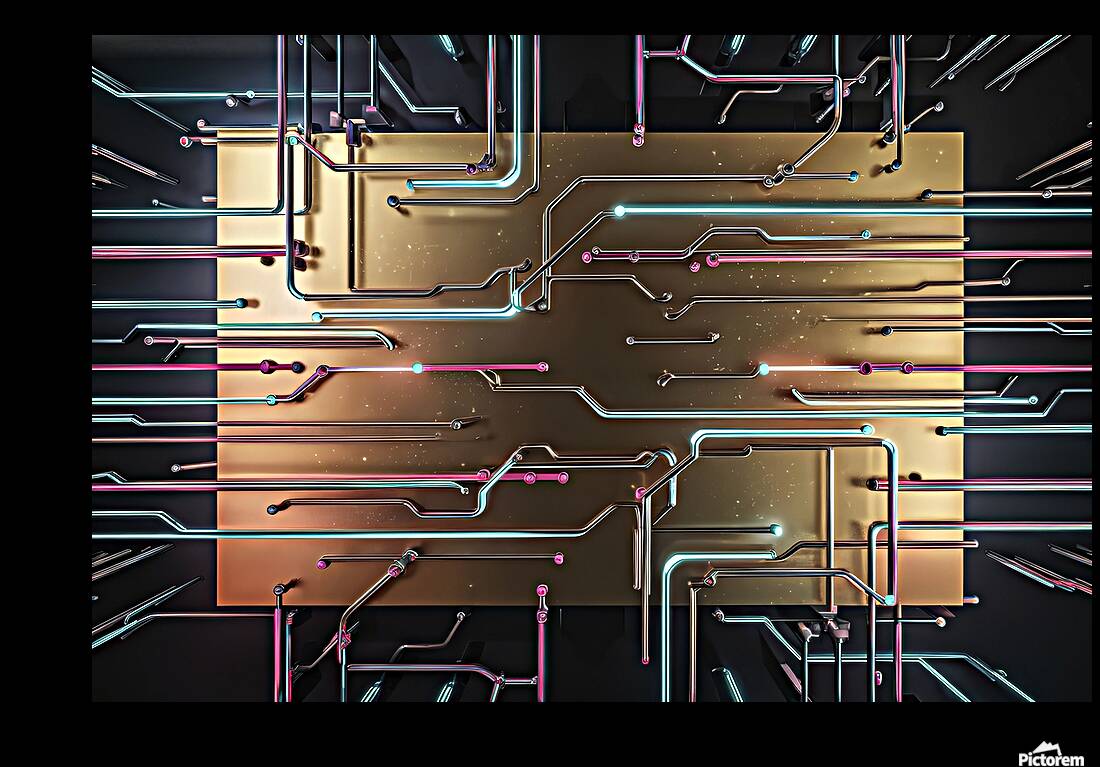 uturistic and abstract digital  background 3 Reproduction