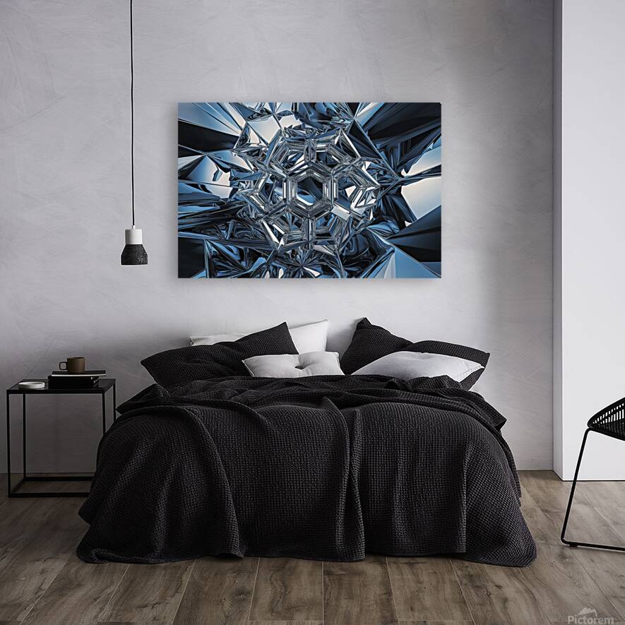 3d abstract background featuring a complex fragme Reproduction