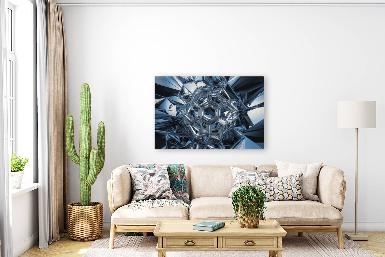 3d abstract background featuring a complex fragme Reproduction
