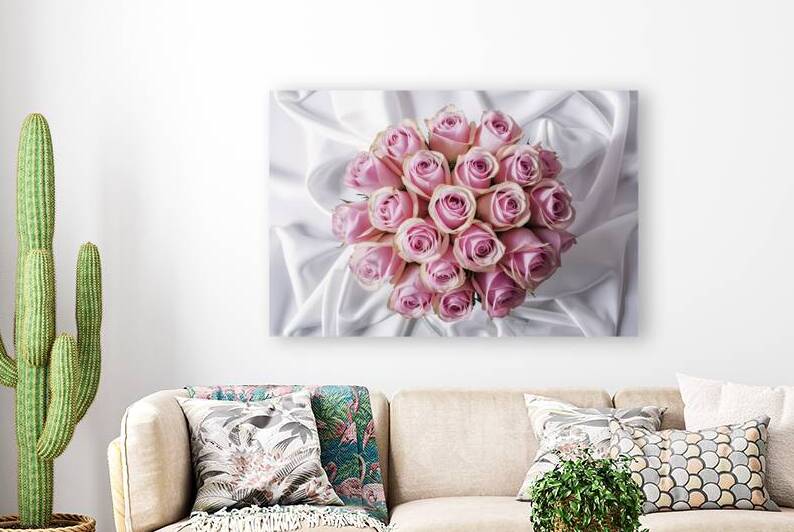 a bouquet of lush pink roses beautifully arranged by Alin Cojocaru