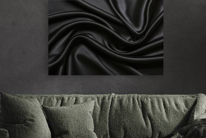 A luxurious high quality image of a black silk or by Alin Cojocaru