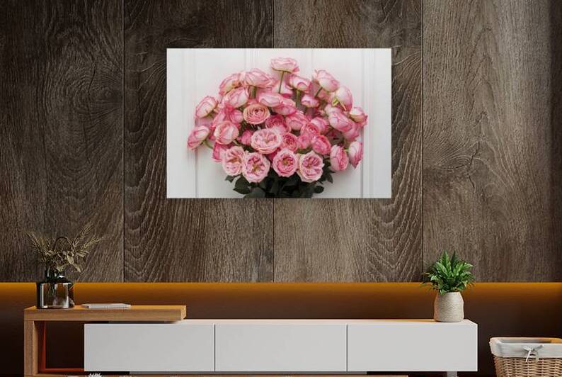 a bouquet of lush pink roses beautifully arranged by Alin Cojocaru