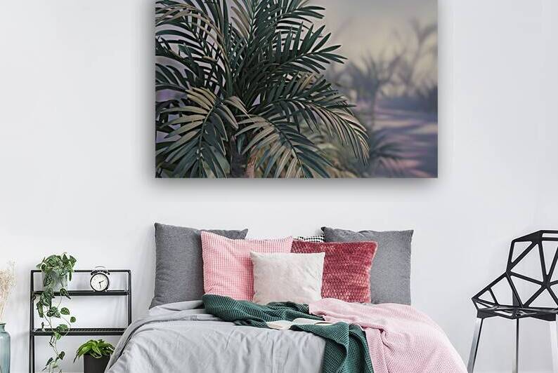 A stunning 3D render of palm tree leaves meticulo by Alin Cojocaru