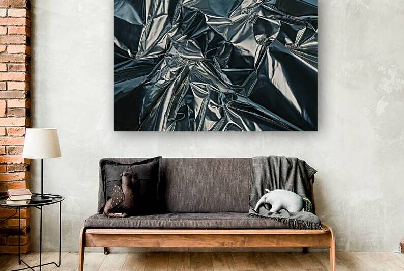 background of a crumpled metallic surface 1 by Alin Cojocaru