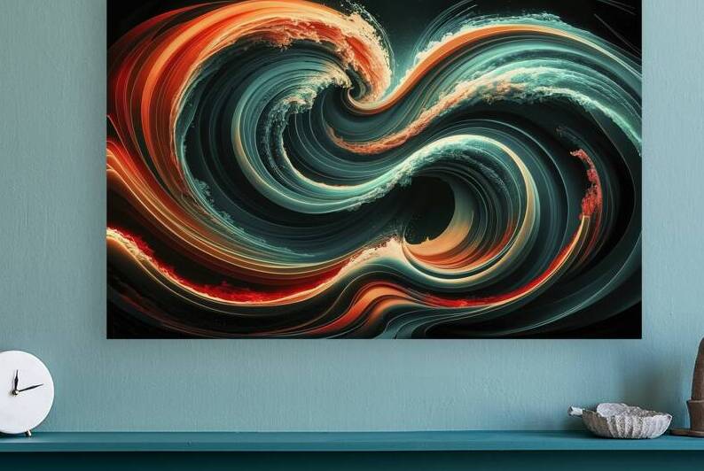 A stunning abstract artwork featuring a whirlpool by Alin Cojocaru