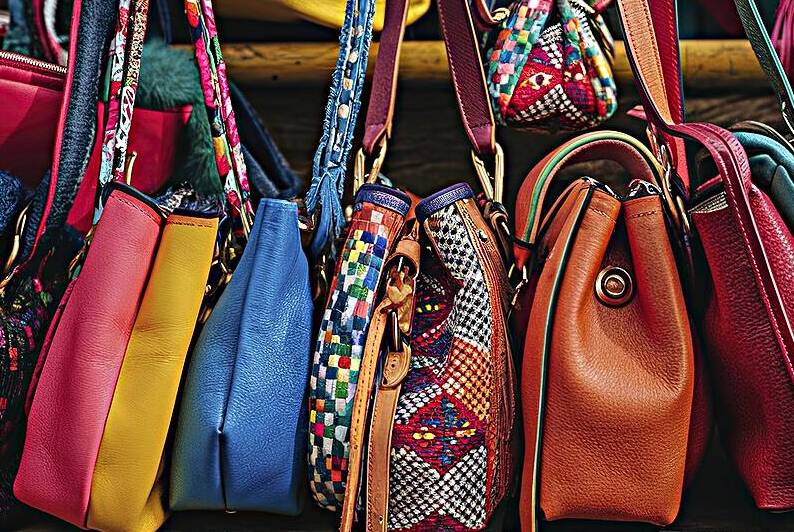 close up of multi colored bags by Alin Cojocaru