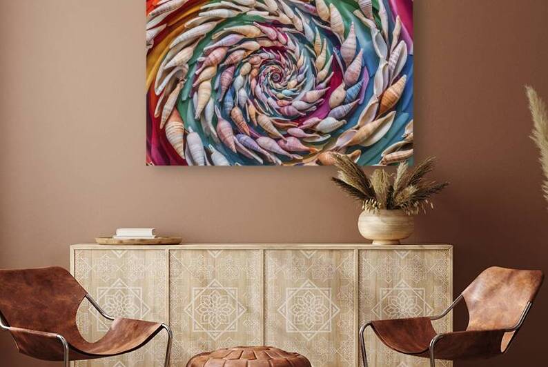a vibrant and dynamic arrangement of seashells 3. by Alin Cojocaru