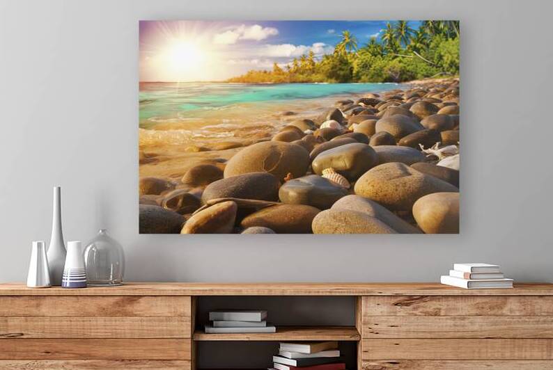 stones scattered along the shoreline 1 by Alin Cojocaru