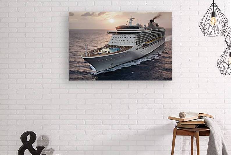 cruise liner. Large passenger ferry underway by Alin Cojocaru