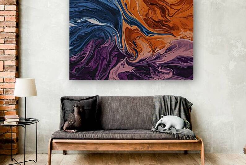 A stunning abstract fluid painting featuring a me 1721373958.8202 by Alin Cojocaru