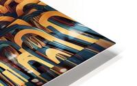 striking abstract image featuring a patterned gla HD Metal print