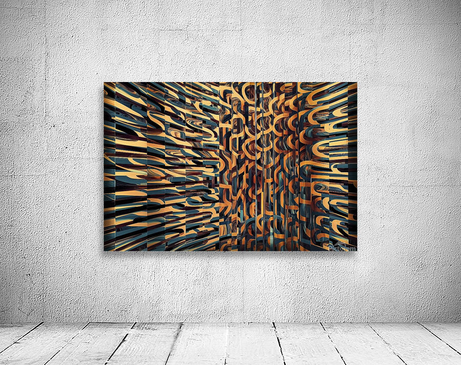 striking abstract image featuring a patterned gla Wall Preview