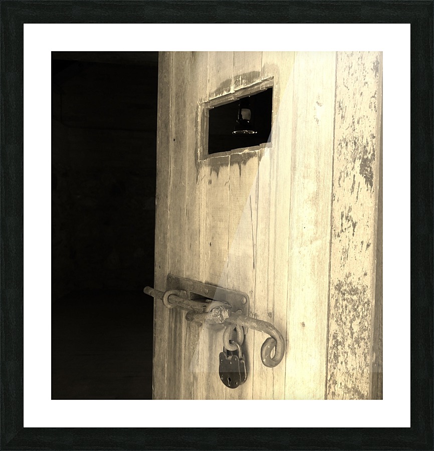 Jailhouse Door Picture Frame print