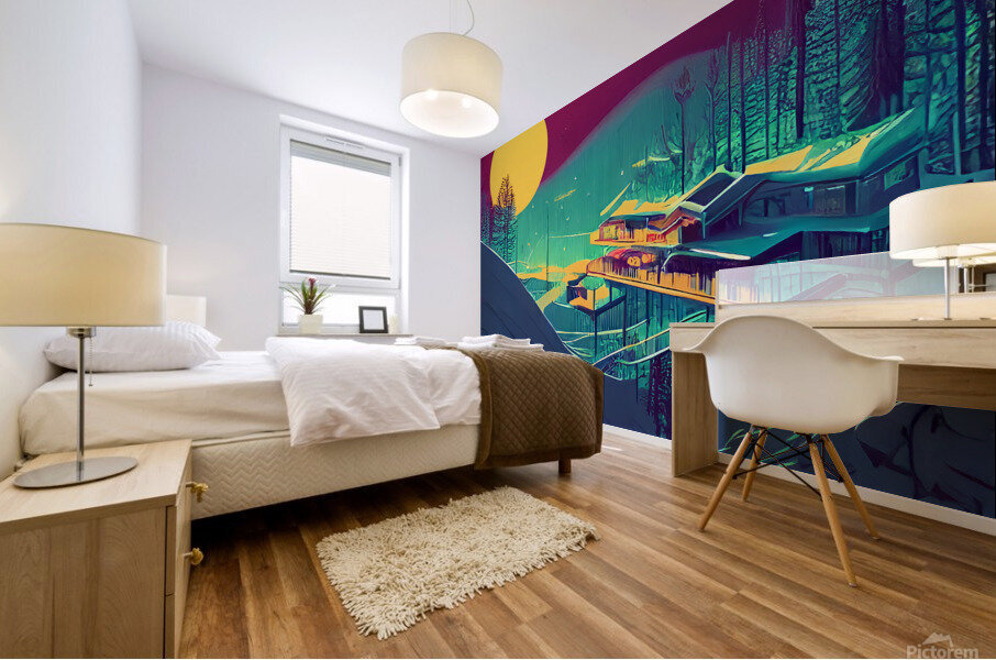 EveningRush Mural print