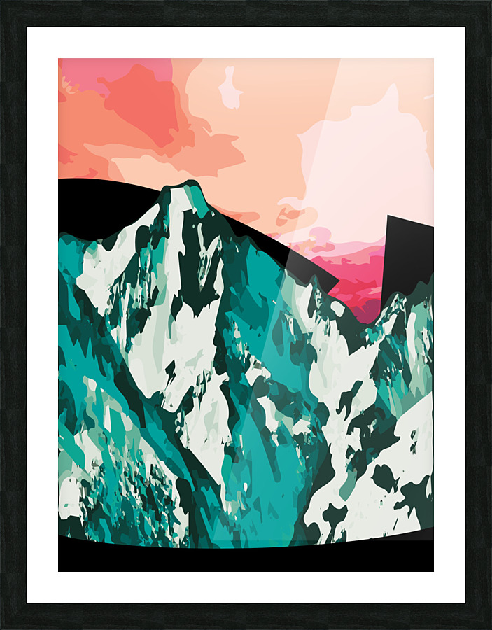 Setting Peaks Picture Frame print