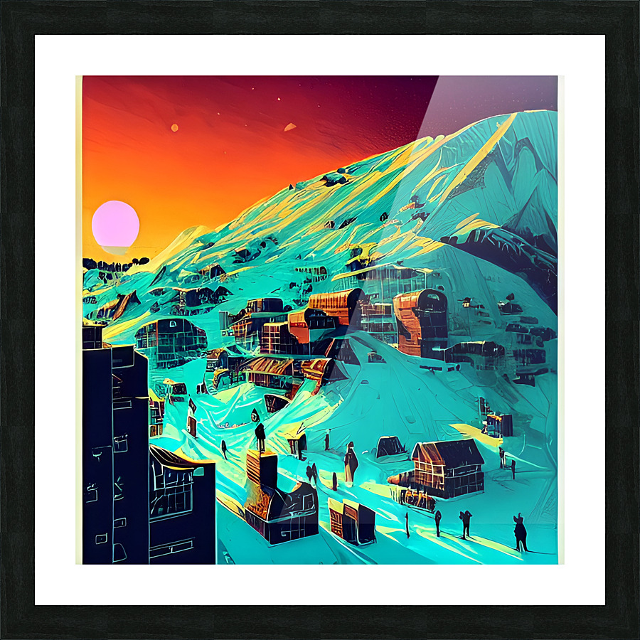 The Village Picture Frame print