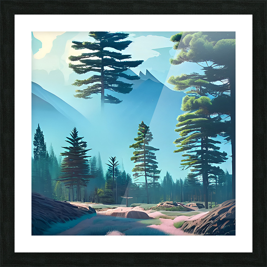 Pine Valley Picture Frame print