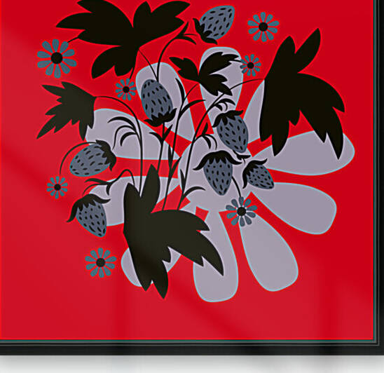 Folk flowers floral art print  Flowers abstract art   by Eskimos