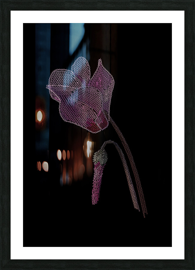 Cyclamen Picture Frame print