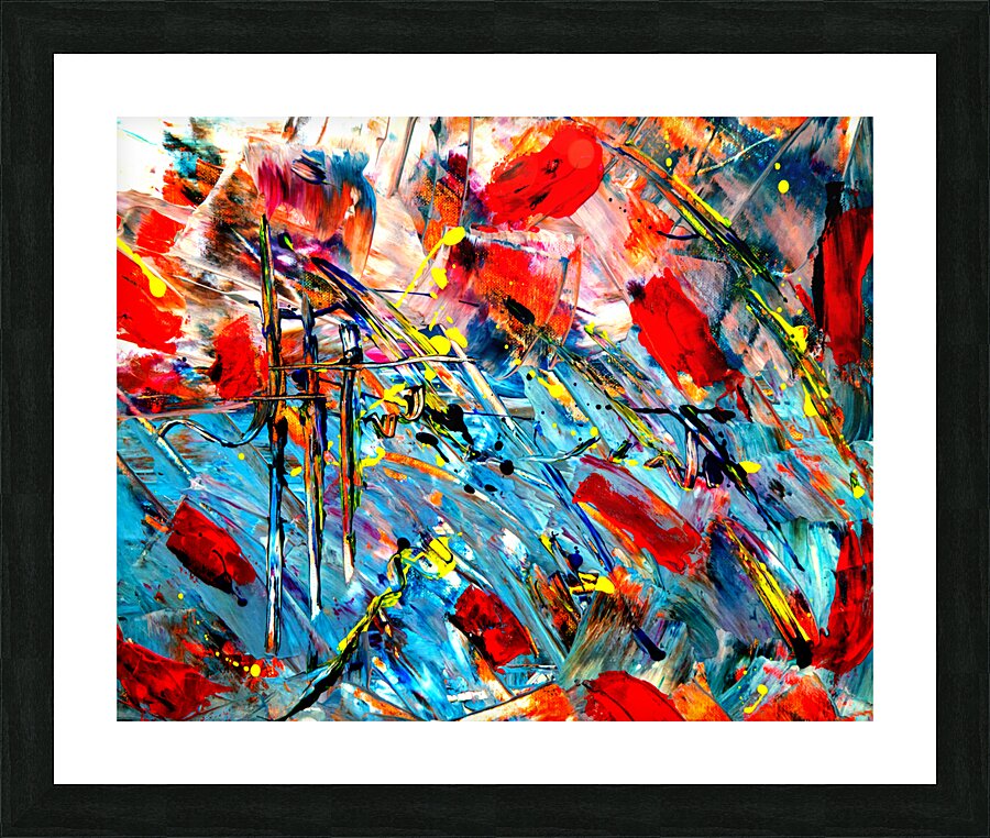Vibrant Chaos Picture Frame print