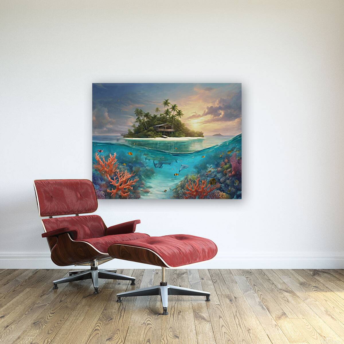 jewel of Tranquility: Discovering the Beauty of Nature in the Maldives Reproduction