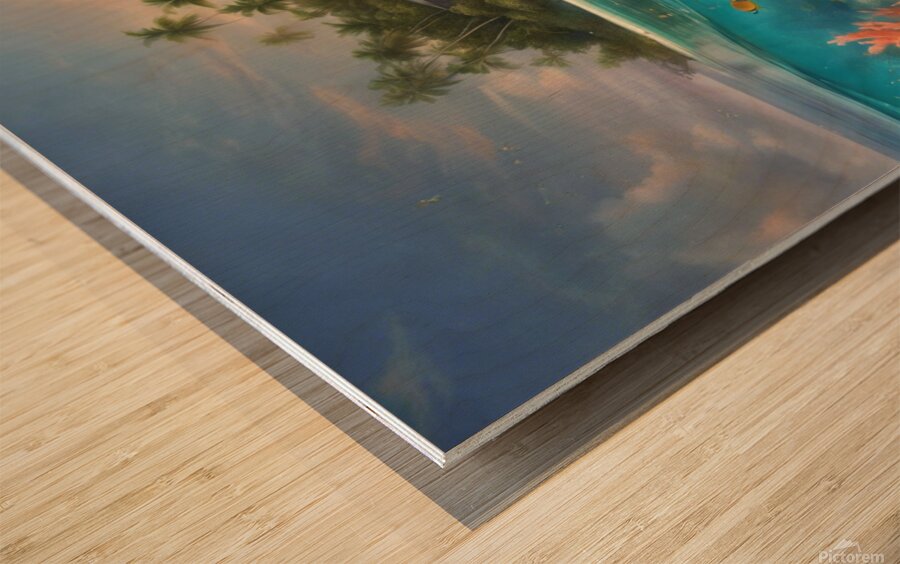jewel of Tranquility: Discovering the Beauty of Nature in the Maldives Wood print