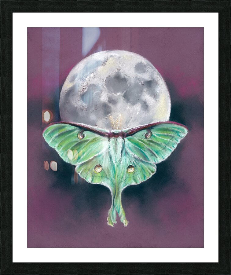 Luna and the Moon Picture Frame print