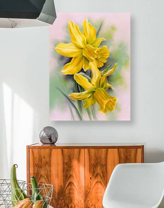 Two Yellow Daffodils by MM Anderson