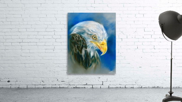Bald Eagle on Blue Wall Preview