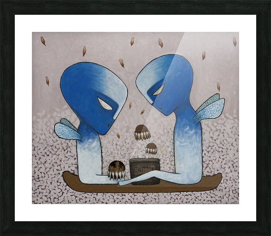 Alien Babies Picture Frame print