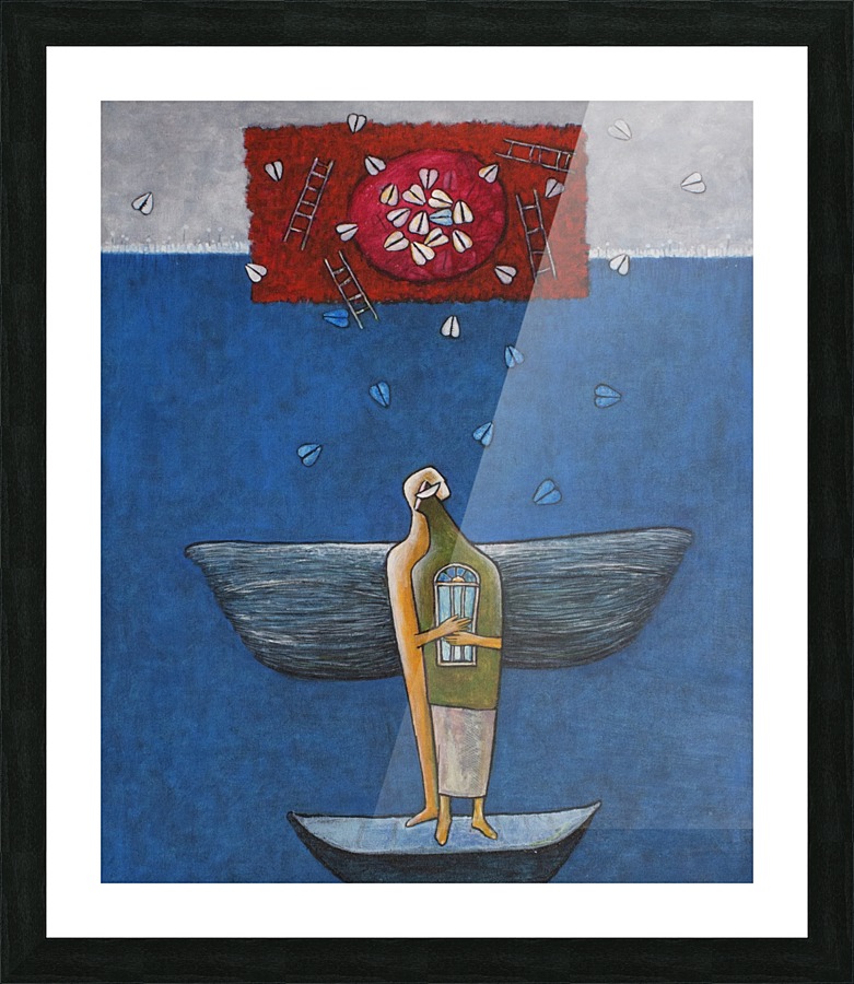Guardian angel Picture Frame print