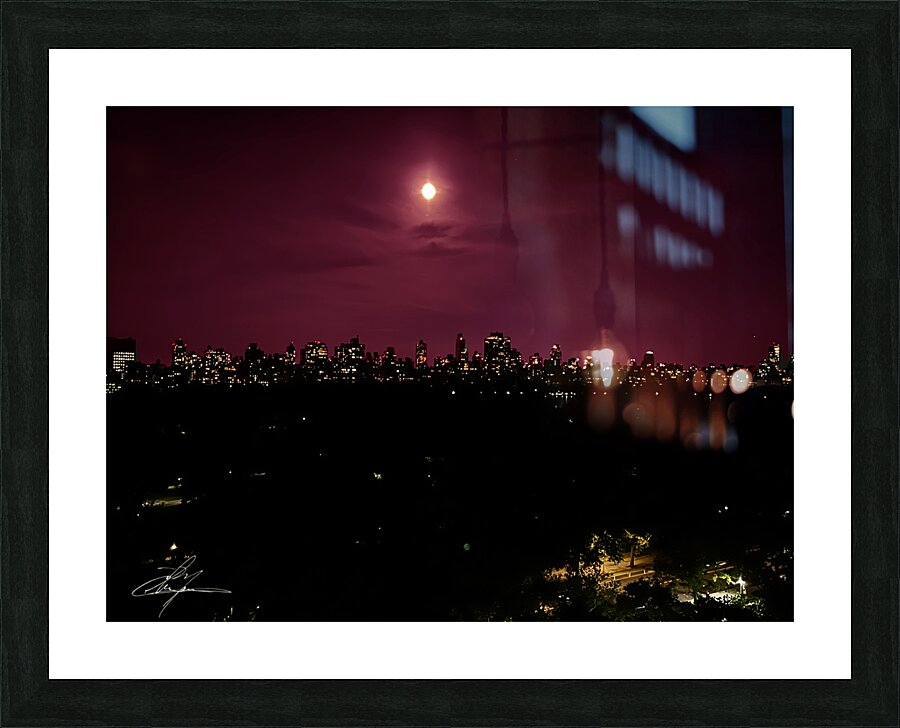 Ruby Sky at Night Picture Frame print