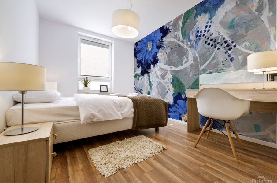Hey Blue II Mural print