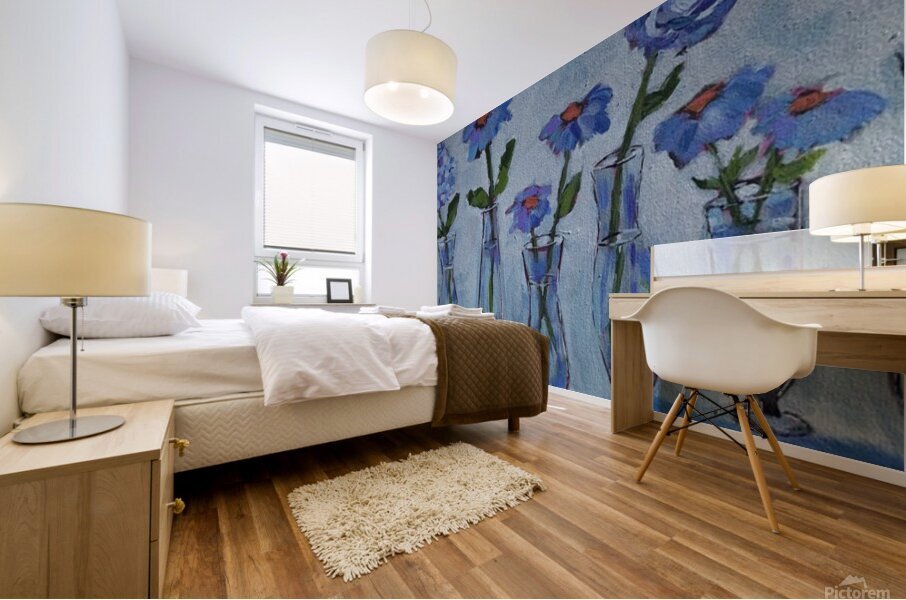 Azure Blue Mural print