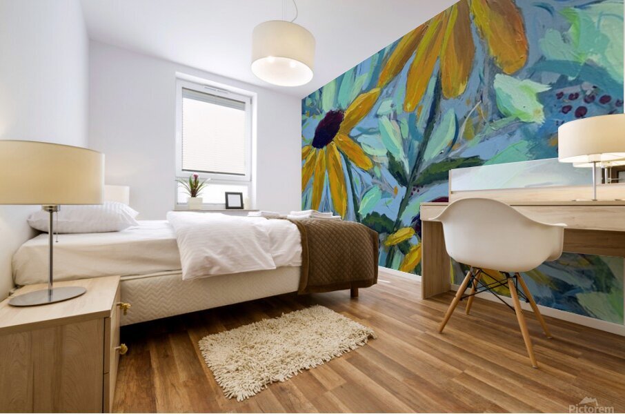 Wild Yellow Mural print