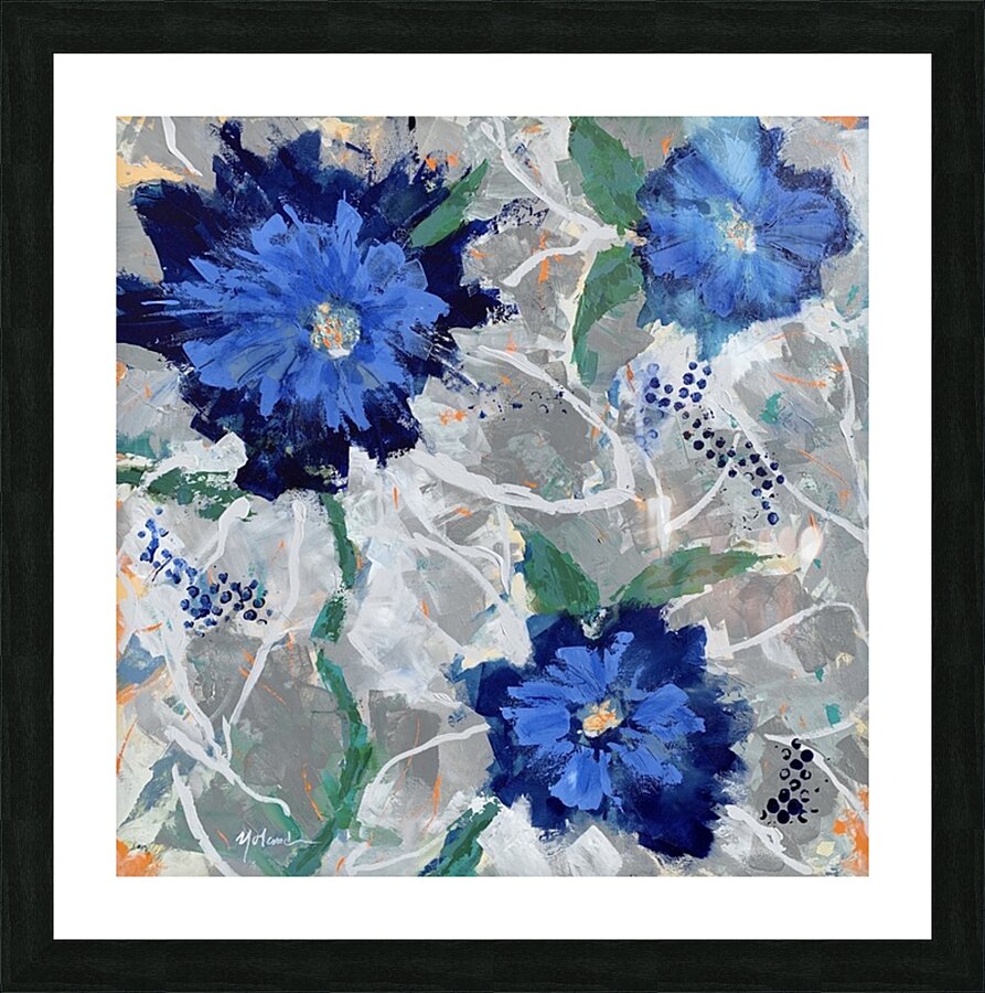 Hey Blue II Picture Frame print