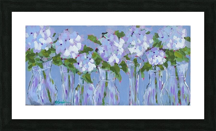 Hydrangea Party Picture Frame print