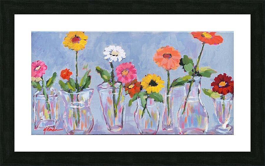 Rainbow Row Picture Frame print