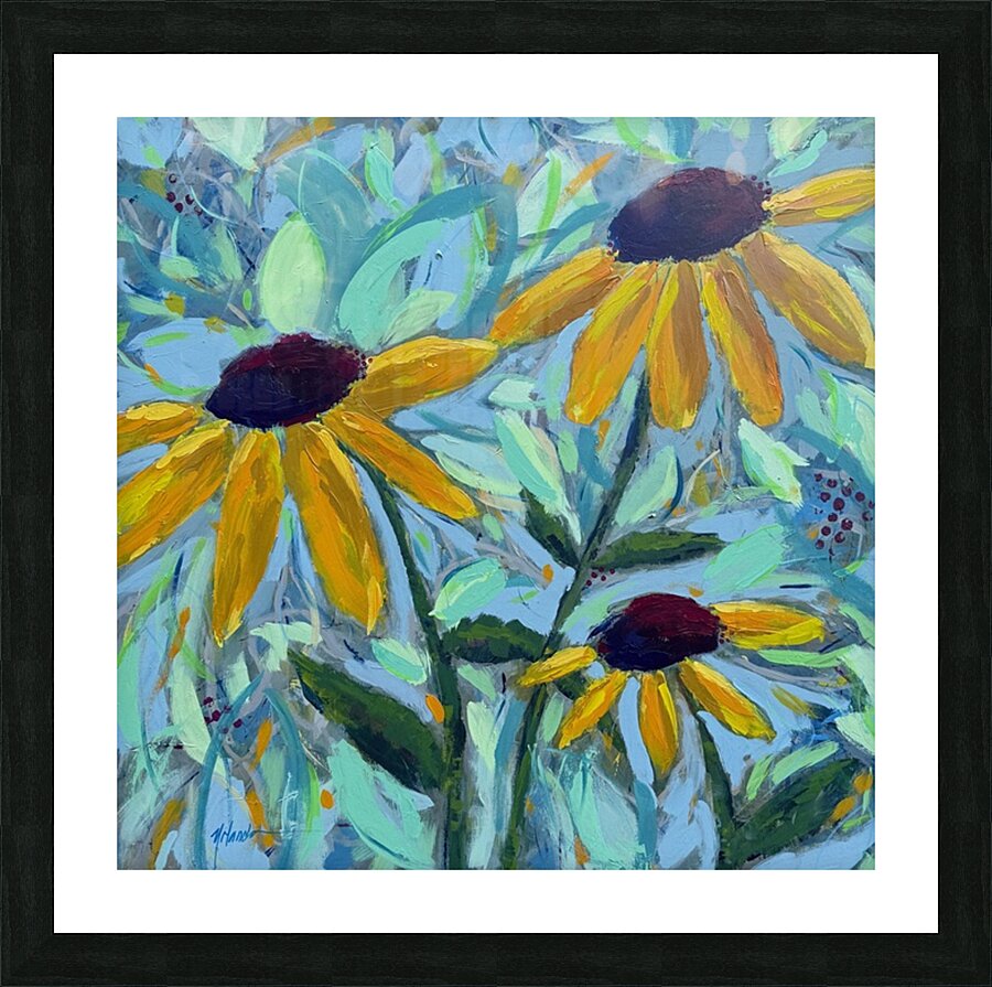 Wild Yellow Picture Frame print