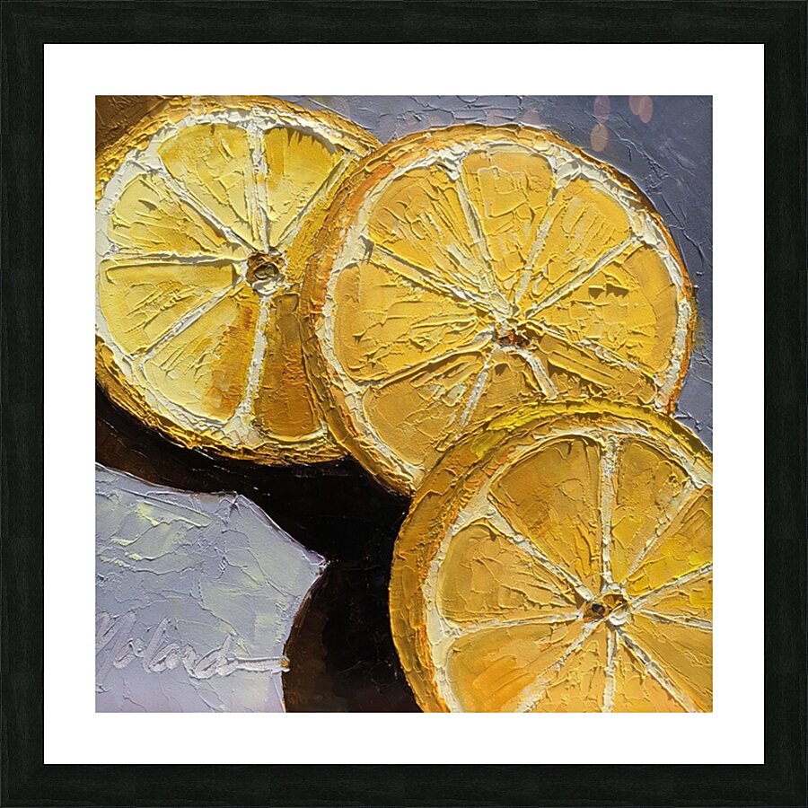Lemon Slices Picture Frame print